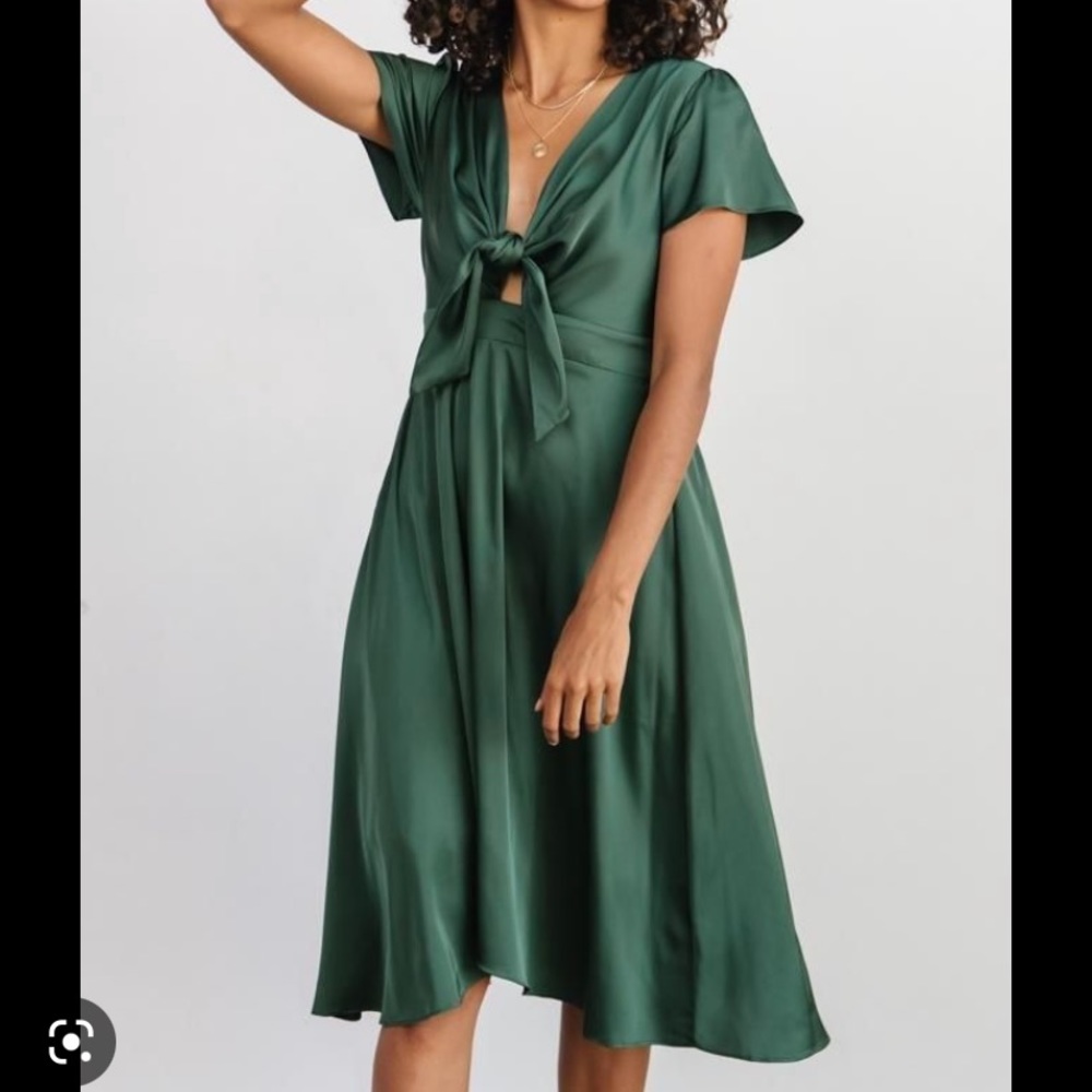 NWT Baltic Born Poppy Satin Midi Dress XXXL